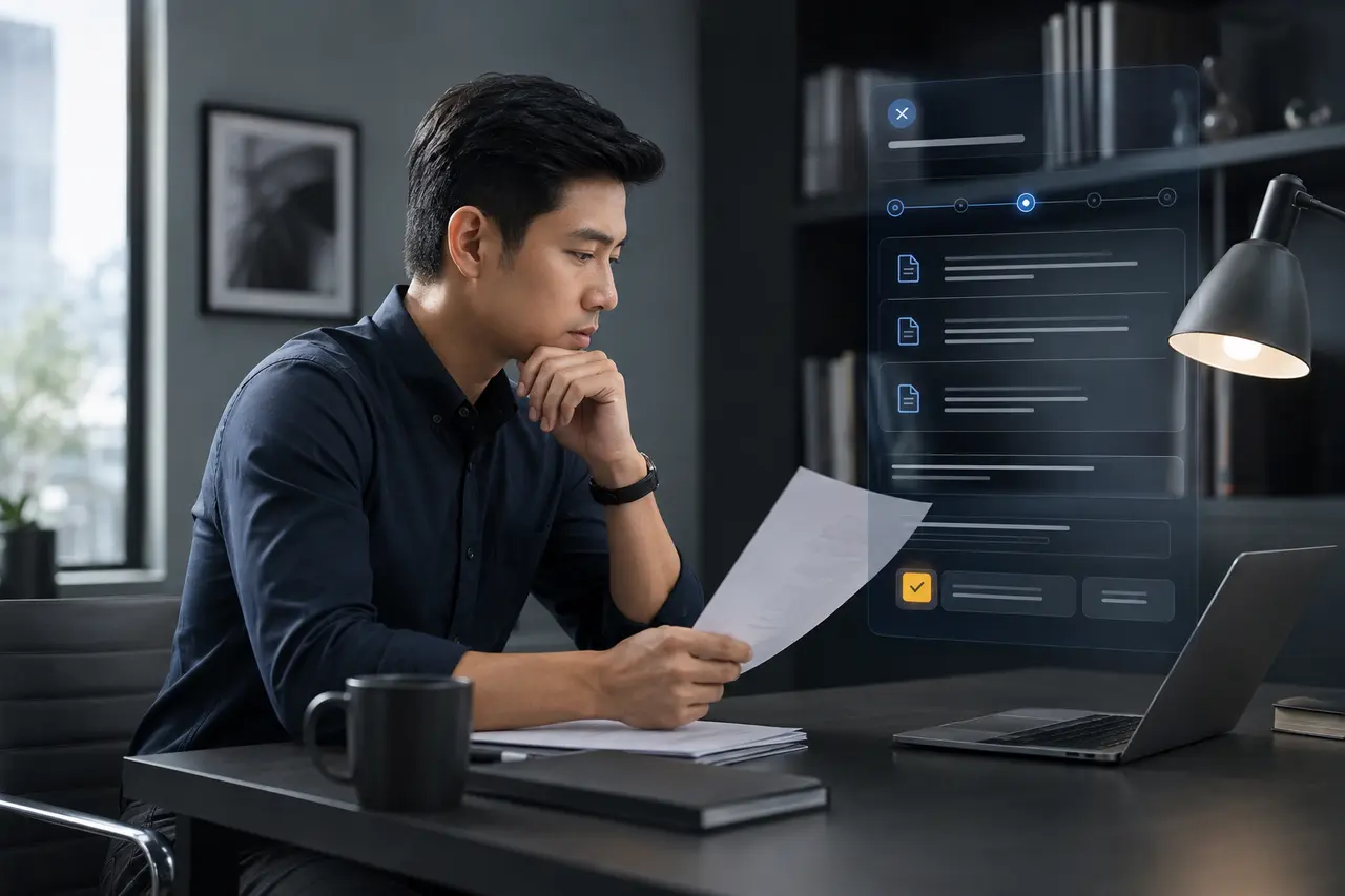 Internal AI assistant answering an operations question with cited SOP sources
