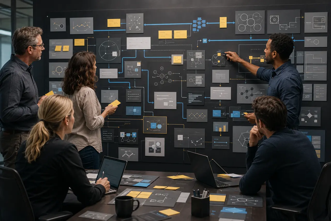 Executive dashboard with growth KPIs, trends, and alerts