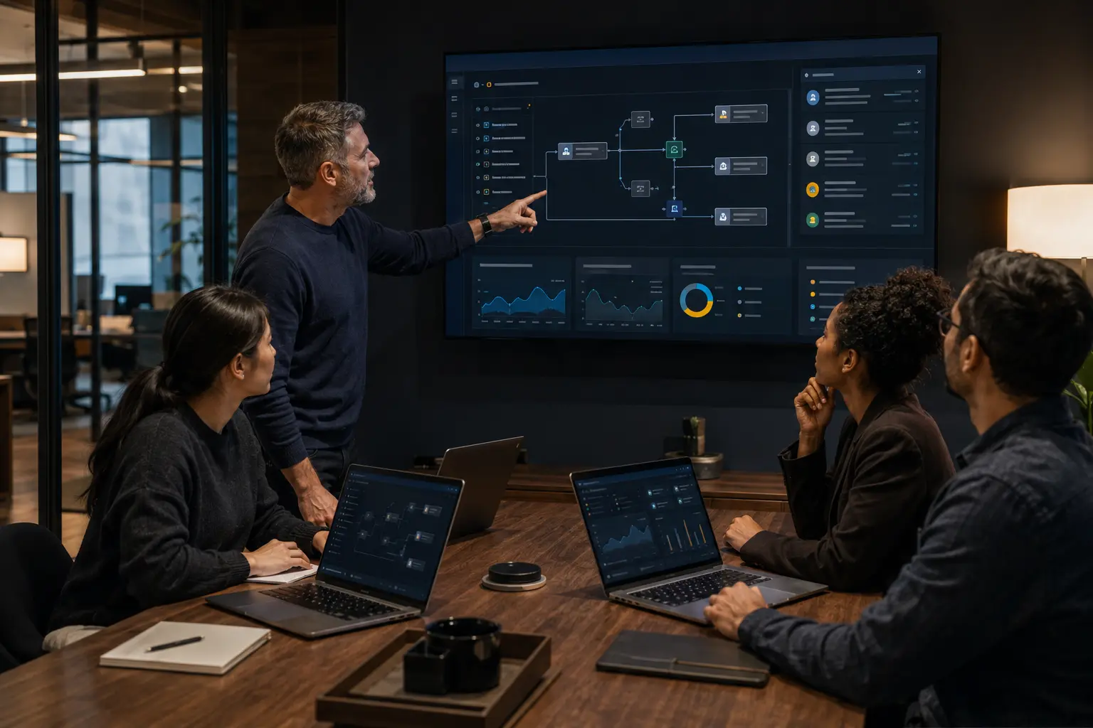 Small and mid-sized business team using an internal SaaS operations platform